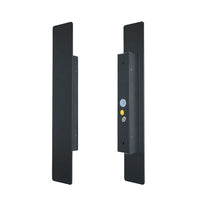Applique murale noire 41 cm, puissance 18 W, grande façade éclairée