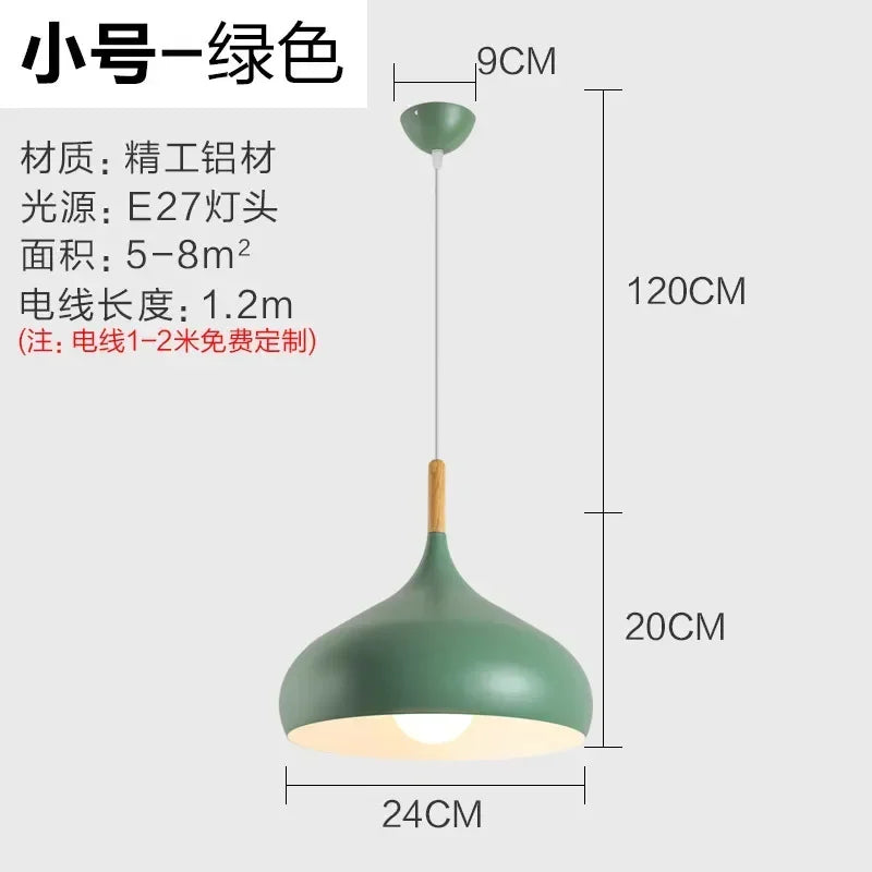 Suspension métal colorée E27 24 cm, ambiance lecture coin canapé