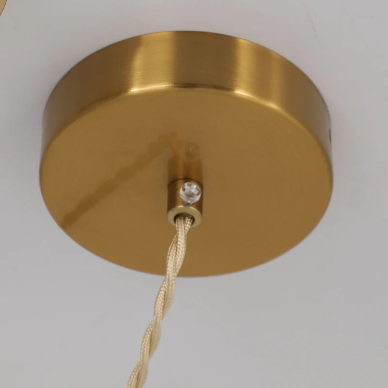 Suspension céramique japonaise wabi-sabi E27, détail du diffuseur lumineux