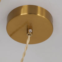 Suspension céramique japonaise wabi-sabi E27, détail du diffuseur lumineux