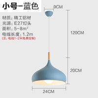 Suspension métal colorée E27 24 cm, vue rapprochée de la structure jeu de lumière naturel