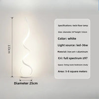 Lampadaire vertical LED mode tricolore, ambiance chaleureuse