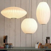 Suspension soie italienne E27 30-50 cm salon, détail de la finition et du matériau