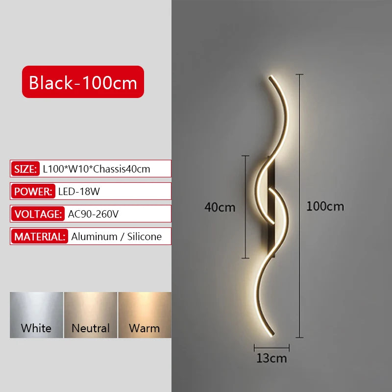 Détail du diffuseur acrylique de l'applique murale LED