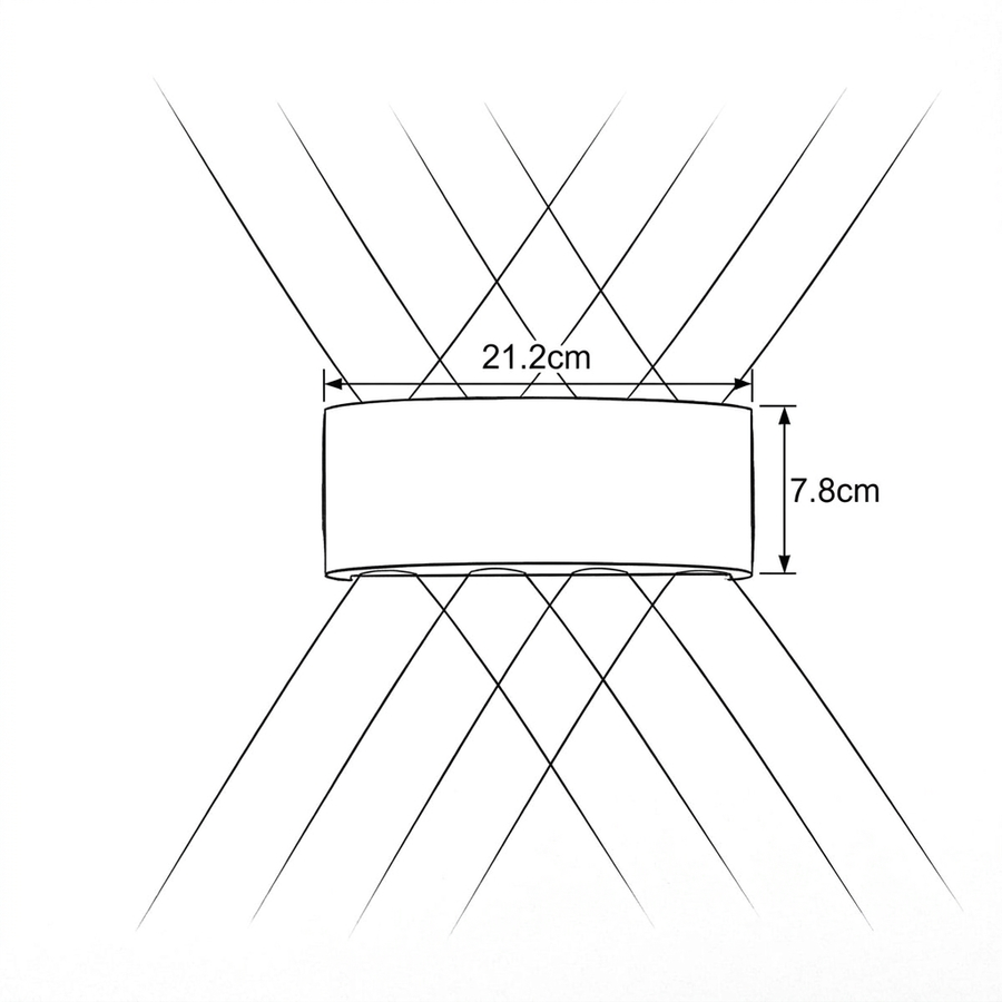 Croquis dimensions : Applique Éclat (4 LED)