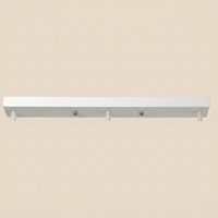 Platine de plafond en barre blanche pour suspensions multiples