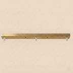 Platine de plafond en barre dorée pour suspensions multiples