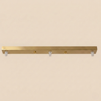 Platine de plafond en barre dorée pour suspensions multiples