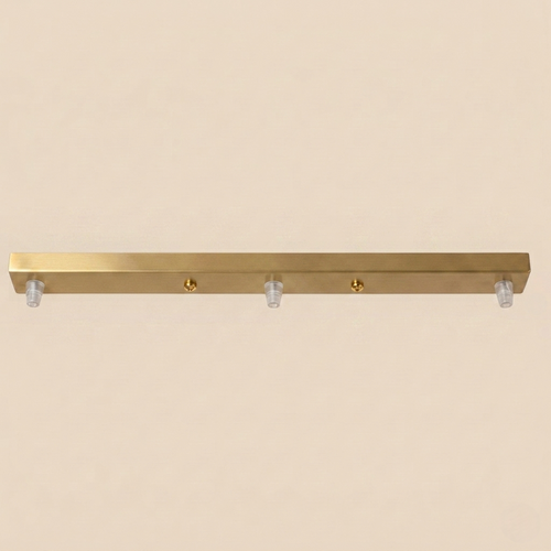 Platine de plafond en barre dorée pour suspensions multiples