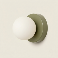 Applique Macaron Vert sur fond beige