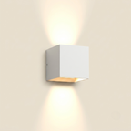 Applique murale IP65 intérieur extérieur blanc 6-12 W sur fond beige