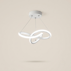 Suspension Ruban Blanc sur fond beige
