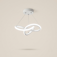 Suspension Ruban Blanc sur fond beige
