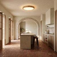 Plafonnier Éclipse, dans une villa méditerranéenne, allumée